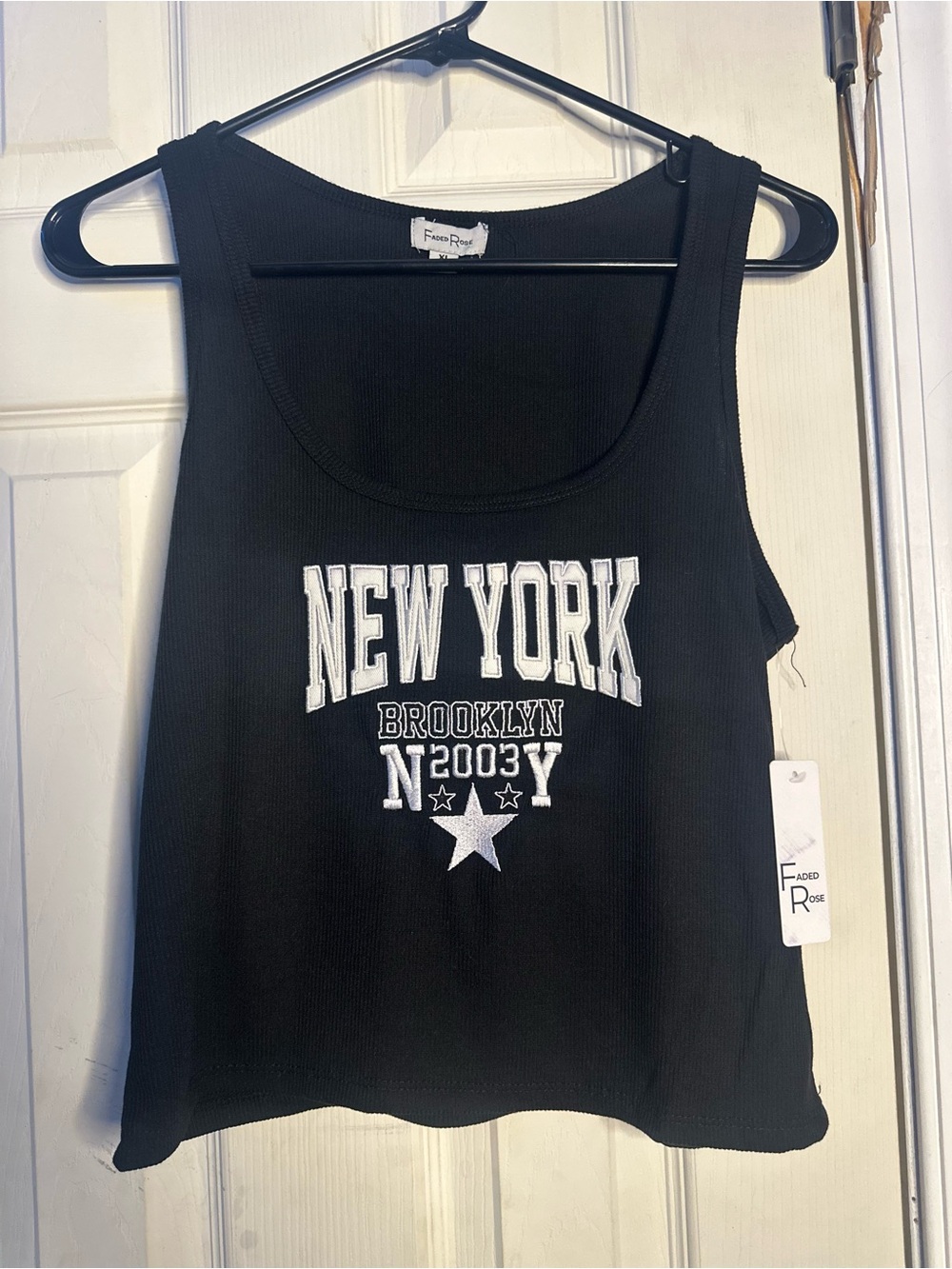 Black New York tank